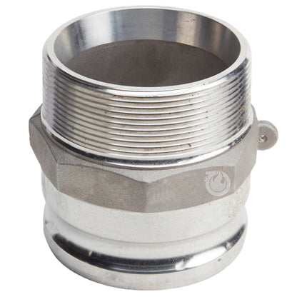Aluminum 5" Male Camlock x 5" Male NPT (USA)