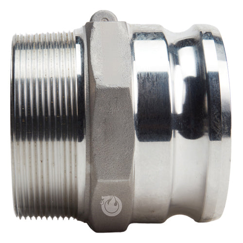 Aluminum 5" Male Camlock x 5" Male NPT (USA)