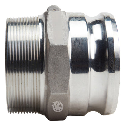 Aluminum 5" Male Camlock x 5" Male NPT (USA)