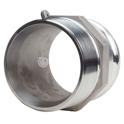 Aluminum 5" Male Camlock x 5" Male NPT (USA)