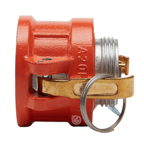 Aluminum 2" Female Camlock x 1 1/2" Male NH Fire Hose