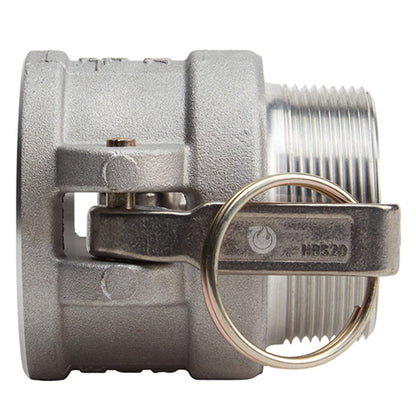 Aluminum 2" Female Camlock x 2" Male NPT (USA)