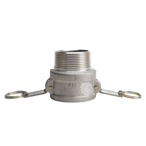 Aluminum 2 1/2" Female Camlock x 2 1/2" Male NPT