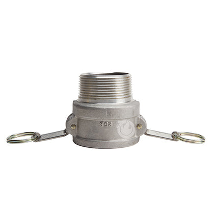 Aluminum 2 1/2" Female Camlock x 2 1/2" Male NPT