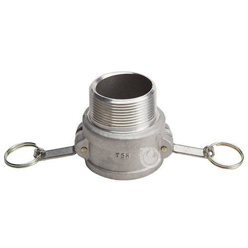 Aluminum 2 1/2" Female Camlock x 2 1/2" Male NPT (USA)