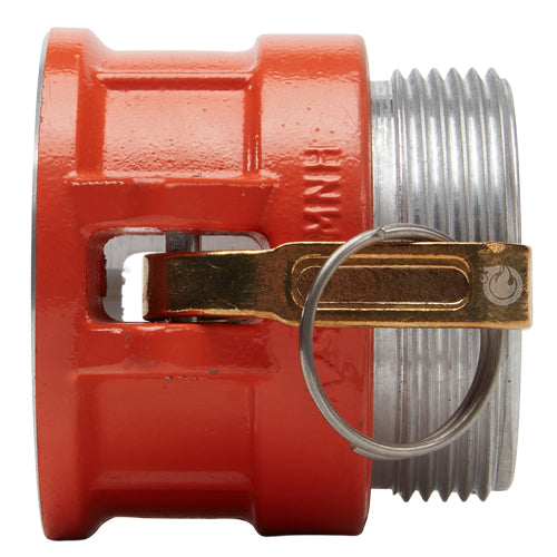 Aluminum 2 1/2" Female Camlock x 2 1/2" Male NH Fire Hose