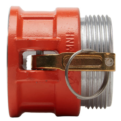 Aluminum 2 1/2" Female Camlock x 2 1/2" Male NH Fire Hose