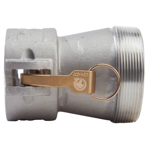 Aluminum 3" Female Camlock x 4" Male NPT