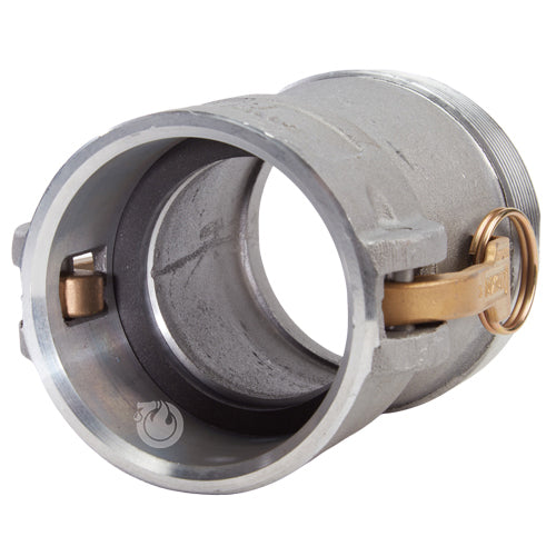 Aluminum 3" Female Camlock x 4" Male NPT
