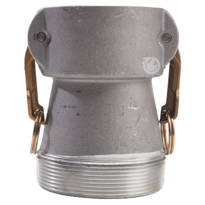 Aluminum 3" Female Camlock x 4" Male NPT