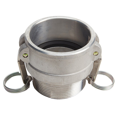 Aluminum 4" Female Camlock x 4" Male NPT