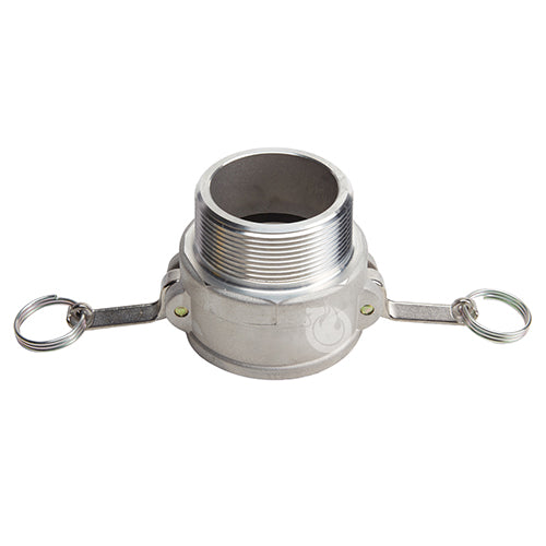 Aluminum 4" Female Camlock x 4" Male NPT