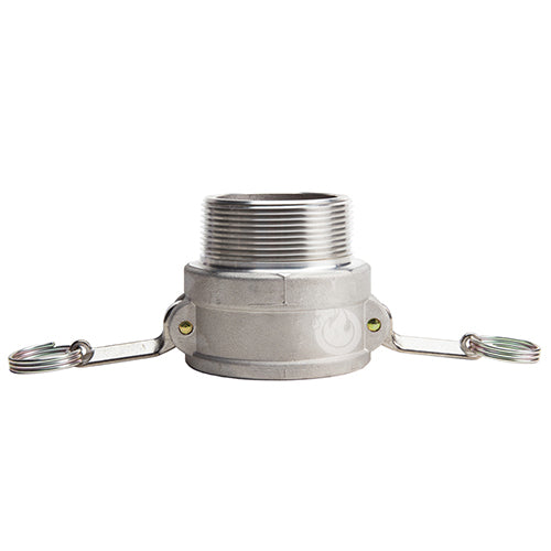 Aluminum 4" Female Camlock x 4" Male NPT