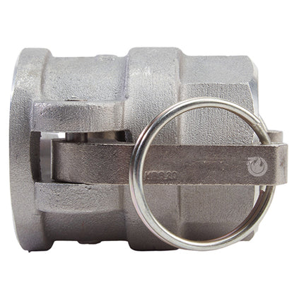 Aluminum 1 1/4" Female Camlock x 1 1/4" Female NPT (USA)