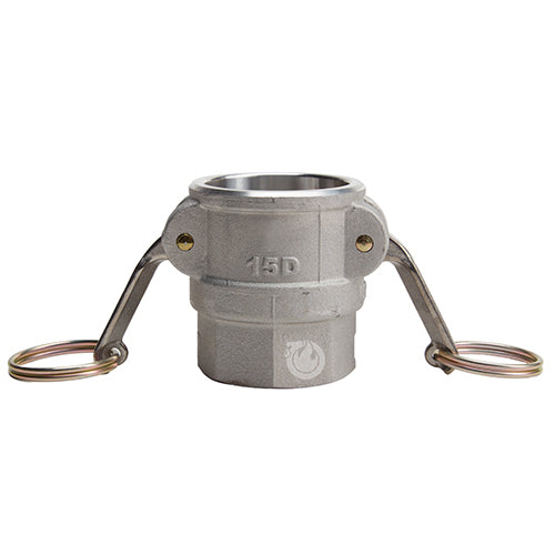 Aluminum 1 1/2" Female Camlock x 1 1/2" Female NPT (USA)