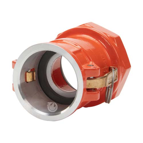 Aluminum 2" Female Camlock x 2 1/2" Female NH Fire Hose