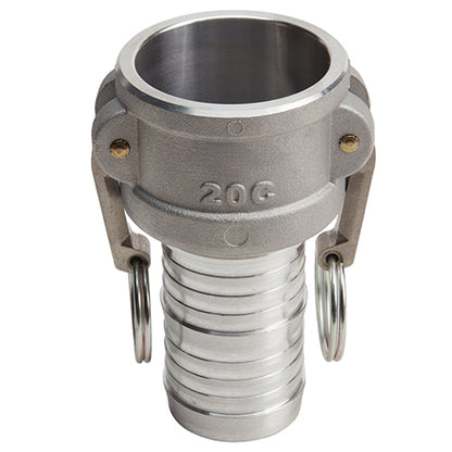 Aluminum 2" Female Camlock to Hose Shank (USA)