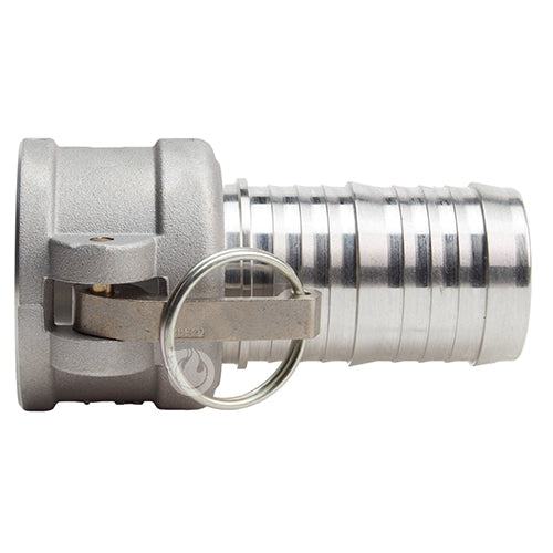 Aluminum 2" Female Camlock to Hose Shank (USA)