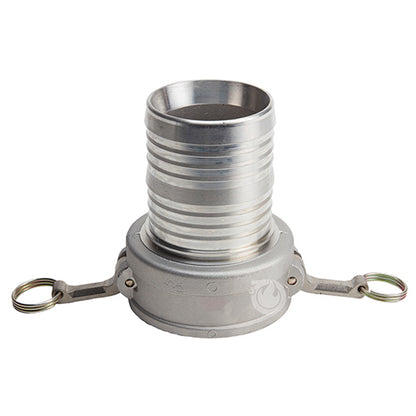 Aluminum 4" Female Camlock to Hose Shank (USA)