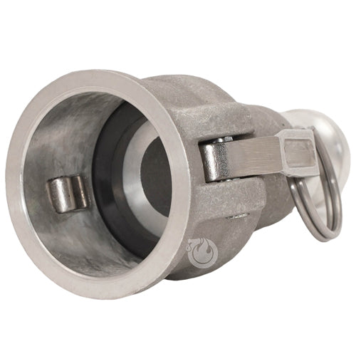 Aluminum 1 1/2" Female Camlock x 1" Male Camlock
