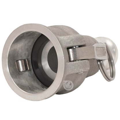 Aluminum 1 1/2" Female Camlock x 1" Male Camlock
