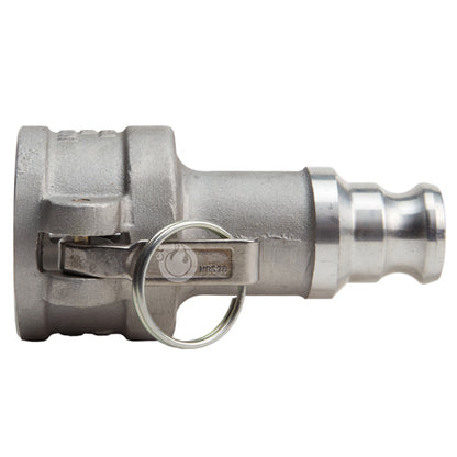 Aluminum 2" Female Camlock x 1" Male Camlock (USA)