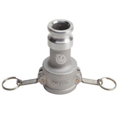 Aluminum 2" Female Camlock x 1 1/2" Male Camlock (USA)