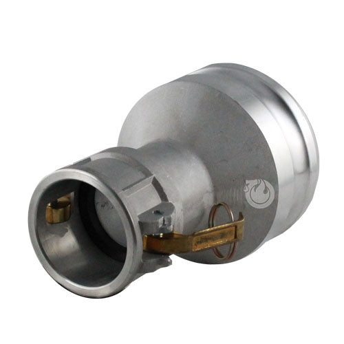 Aluminum 2" Female Camlock x 4" Male Camlock (USA)