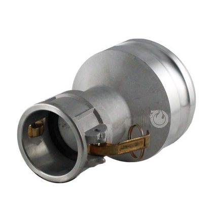 Aluminum 2" Female Camlock x 4" Male Camlock (USA)