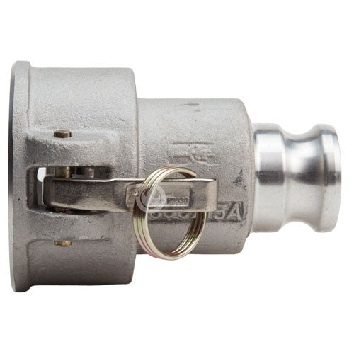 Aluminum 3" Female Camlock x 1 1/2" Male Camlock
