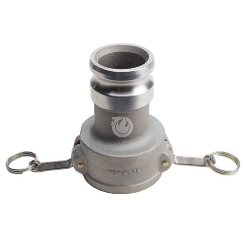 Aluminum 3" Female Camlock x 2 1/2" Male Camlock