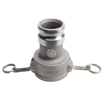 Aluminum 3" Female Camlock x 2 1/2" Male Camlock