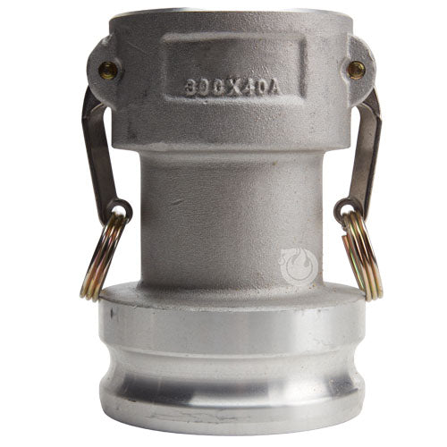 Aluminum 3" Female Camlock x 4" Male Camlock