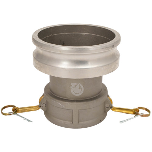 Aluminum 4" Female Camlock x 6" Male Camlock (USA)