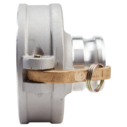 Aluminum 6" Female Camlock x 3" Male Camlock (USA)