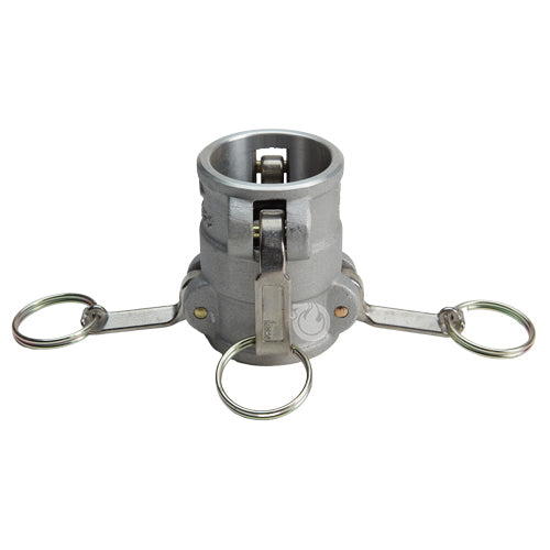 Aluminum 1 1/2" Female Camlock x 1 1/2" Female Camlock (USA)