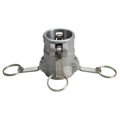 Aluminum 1 1/2" Female Camlock x 1 1/2" Female Camlock (USA)