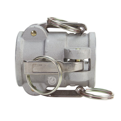 Aluminum 1 1/2" Female Camlock x 1 1/2" Female Camlock (USA)