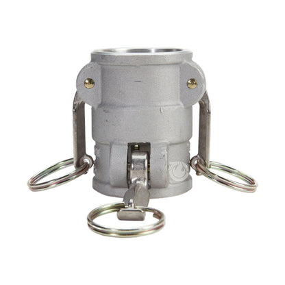 Aluminum 1 1/2" Female Camlock x 1 1/2" Female Camlock (USA)