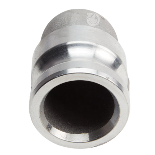 Aluminum 4" Male Camlock x 4" Female NPT 90 Degree Elbow (USA)