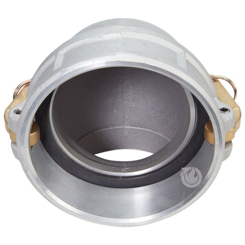 Aluminum 6" Female Camlock x 6" Male Camlock 90 Degree Elbow (USA)