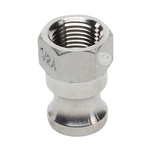Stainless Steel 1/2" Male Camlock x 1/2" Female NPT (USA)
