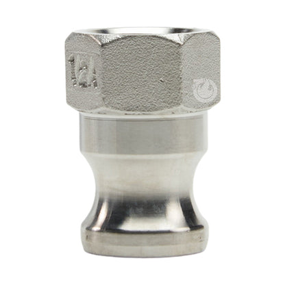 Stainless Steel 1/2" Male Camlock x 1/2" Female NPT (USA)