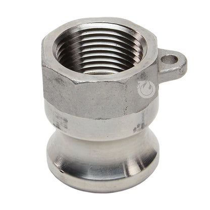 Stainless Steel 3/4" Male Camlock x 3/4" Female NPT