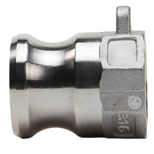 Stainless Steel 3/4" Male Camlock x 3/4" Female NPT