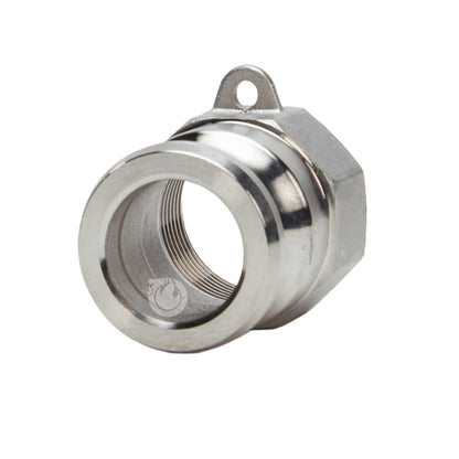 Stainless Steel 1" Male Camlock x 1" Female NPT (USA)