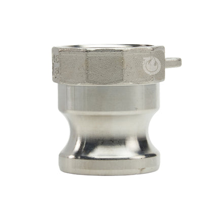 Stainless Steel 1 1/4" Male Camlock x 1 1/4" Female NPT (USA)