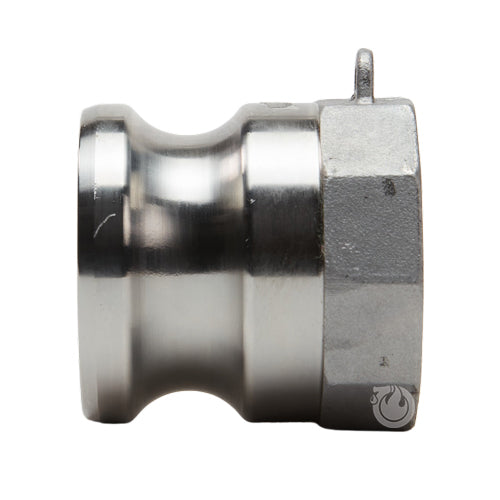 Stainless Steel 1 1/2" Male Camlock x 1 1/2" Female NPT (USA)