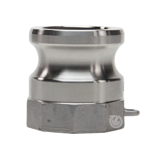 Stainless Steel 1 1/2" Male Camlock x 1 1/2" Female NPT (USA)