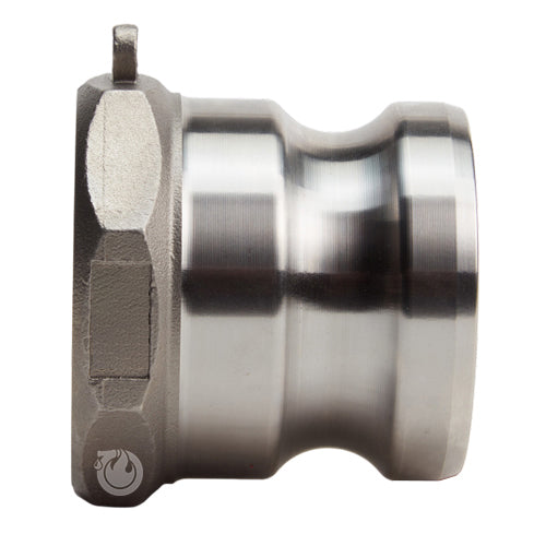 Stainless Steel 2" Male Camlock x 2" Female NPT (USA)